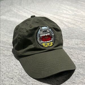 Totoro Gray Cap with Cartoon Patch